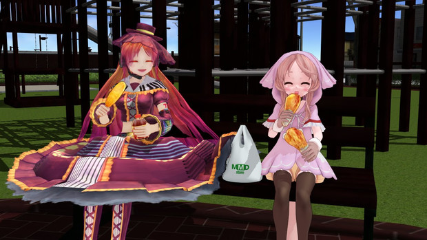 本日のMMD「おやつタイム！」