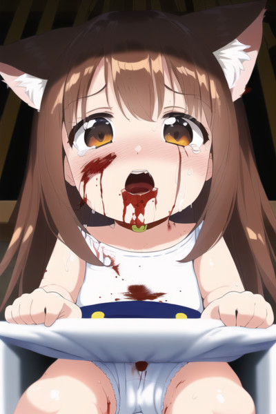 あ、あたちをどこに連れていくのかニャ……？　連行されるブル猫！