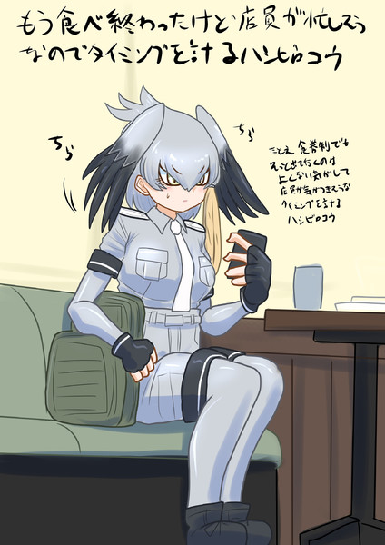 タイミングを図るハシビロコウ