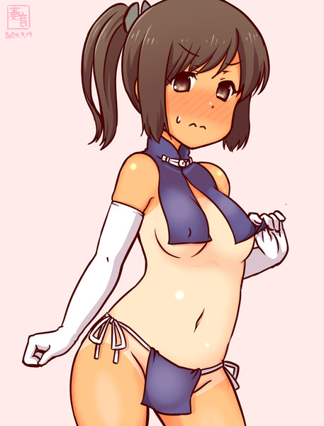 わんどろスケベチャイナドレスのしおい