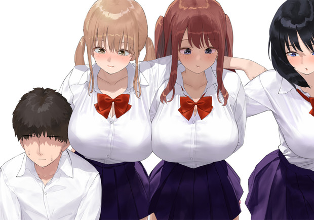 おっぱいをぶつけて遊ぶ巨乳女子達　その１