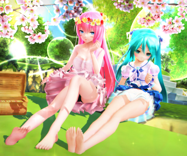 【今日のYYBルカさん】おみあし天使のピクニック…♡