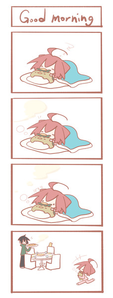 テトさん 4コマ『Good morning』