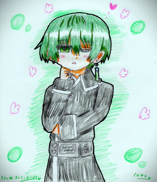 考える翠くん