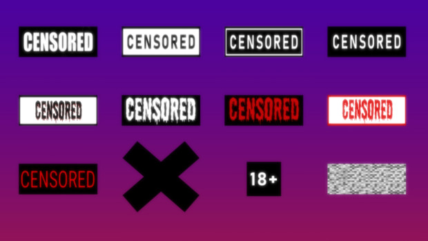 【MMD accessory】 Censorship bars & blocks