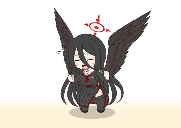 必死で飛ぼうとするハスミさん