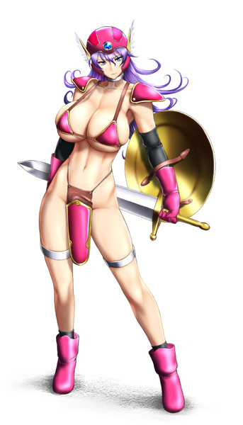 落書き女戦士