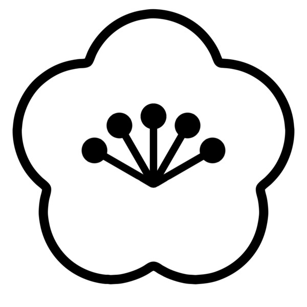 【素材】梅ト・和柄・透過・シルエット【フリー素材処くらげや】