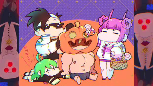 AIを使って拓也さんをハロウィンにしてもらった