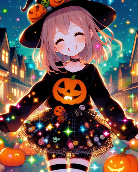 Halloween ／ trick or treat【AI】