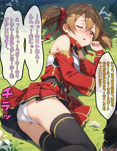 シリカの赤面！森でのパンチラハプニング