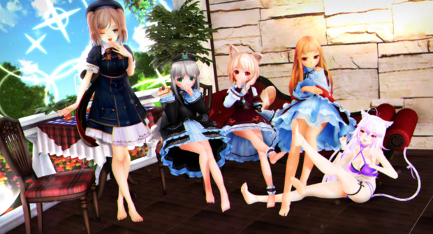 【今日のレア様】かわいいおみあしさんが 集まるの…♡