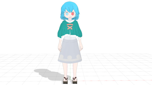 【MMDモデル配布】しくしく。私は役立たずね