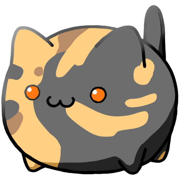 【素材】サビ猫２・茶目・マップ隠し・透過素材・上からライティング【フリー素材処くらげや】