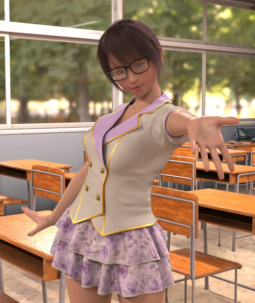 美少女ゲーム風の制服