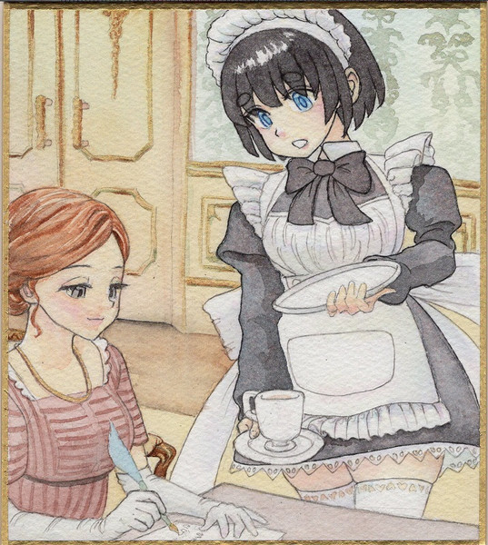 お仕事中のメイドさん