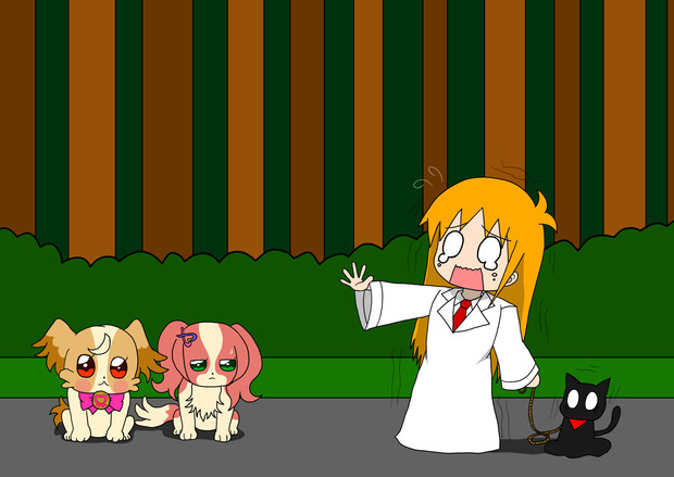二匹の犬で大ピンチ!