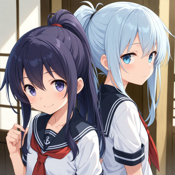 ポニテ暁＆響