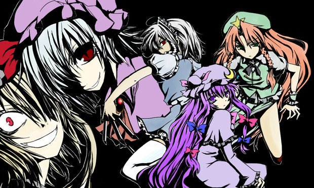 紅魔館 背景黒 Ur さんのイラスト ニコニコ静画 イラスト
