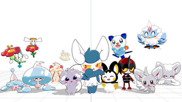 【MMD】今まで自作してきたポケモンモデルたち！