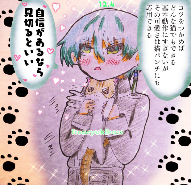 見切れずに猫パンチに沈む未来が見える…