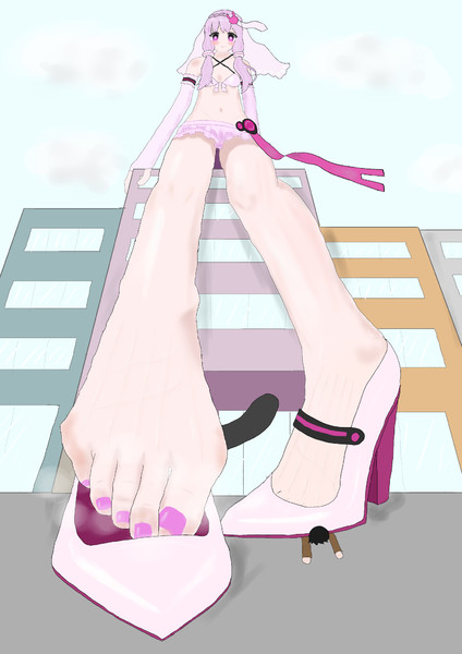 ウェディング水着巨大娘ゆかりさん