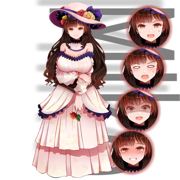 荒野沖氏製 先代巫女立ち絵別衣装版