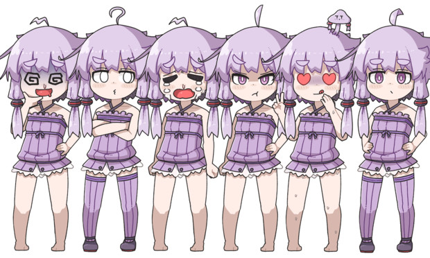 毛玉式結月ゆかり立ち絵