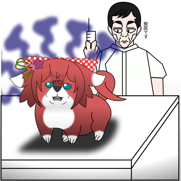ワンコチヨノオーin動物病院