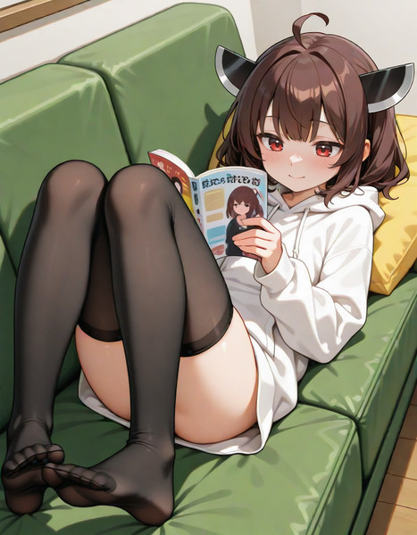 本を読むきりたん