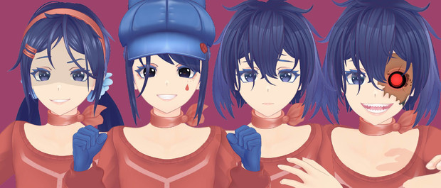 【非公式二次創作】ミタ　VER1.1.0更新【MMDモデル配布】