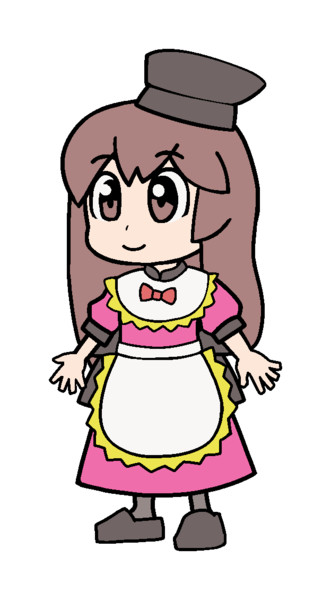 520 ぴちゅーん爾子田里乃【東方Project 立ち絵素材 PNG】
