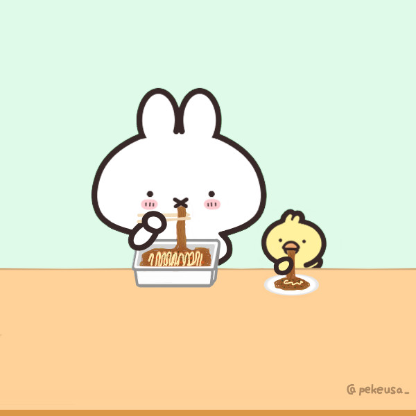 お昼はやきそば