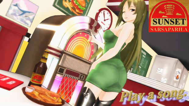 ジュークボックスとイケてる彼女、サンセット・サルサパリラ広告！【Fate/MMD】