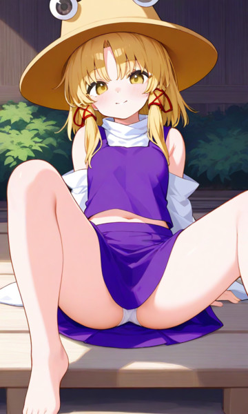 諏訪子さんのまた開き