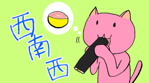 恵方巻き食べる猫