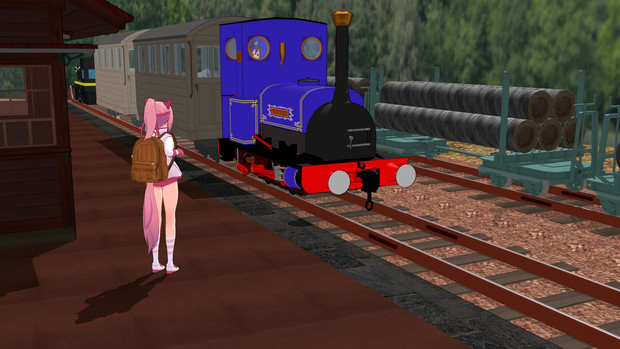 ウララと機関車　出会い