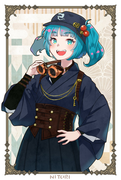 和スチームパンク風にとり