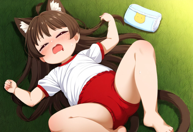 はにゃあぁぁぁん！およちになってぇぇぇ！あたちまだプンプンおまんちょさんにぶっといてぃんぽをおお