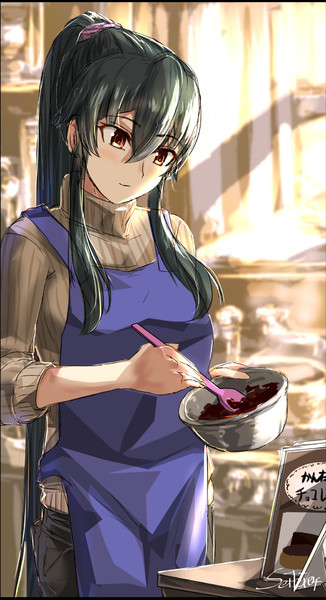 バレンタインの準備中な矢矧