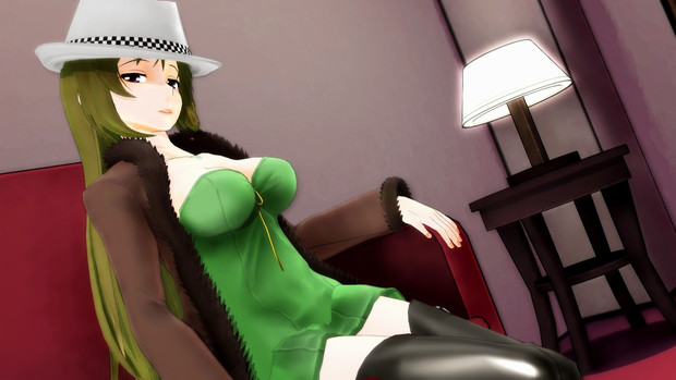 脈絡のない威厳ある座り姿、鋭い眼の六導玲霞！593【Fate/MMD】