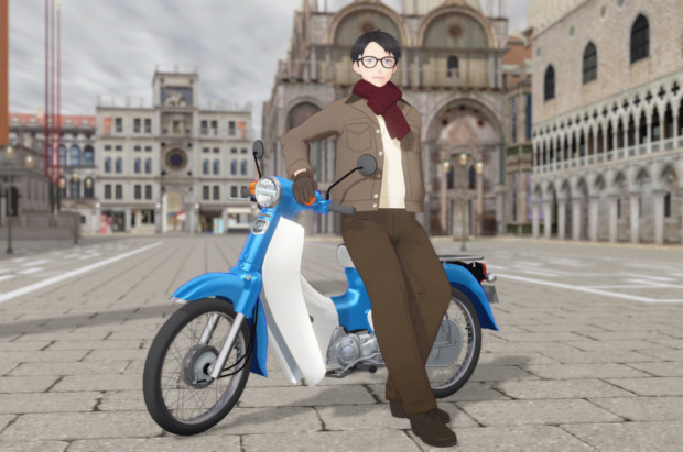 【ゲ謎MMD】たみ式水木 カブ乗り衣装版【モデル配布】