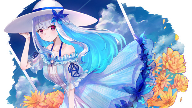 ハーフアップ＋夏衣装リゼ様
