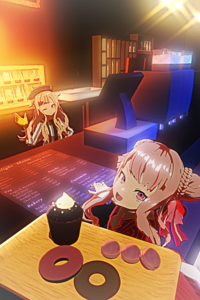 【ヒメヒナMMD】カフェバイトさん【NORのステージで遊ぼう祭】