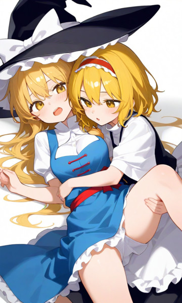 着せ替えごっこする2人