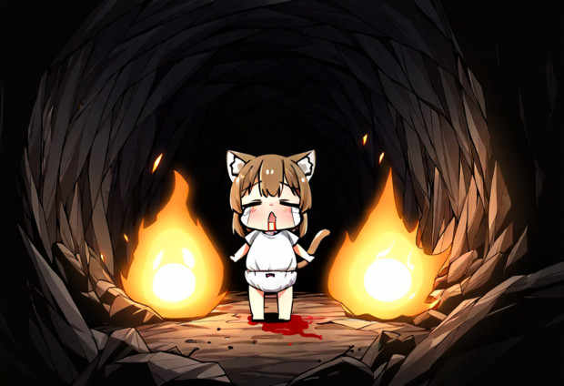 ゆるちてニャンゆるちてニャン！あたちのおむつしゃんがぬれぬれだニャンふきふきちてくだちゃいニャン
