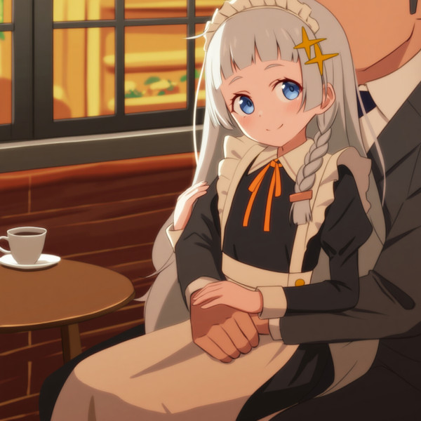 メイド喫茶で働く蕾ちゃん