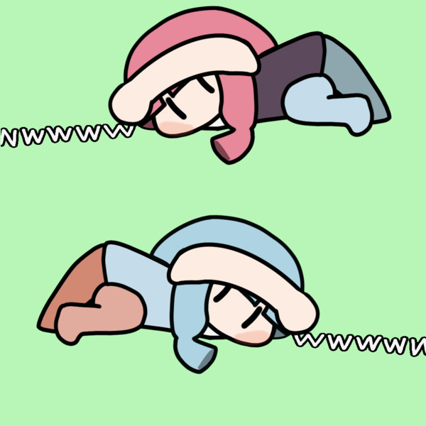 【GIF】草を生やす琴葉姉妹