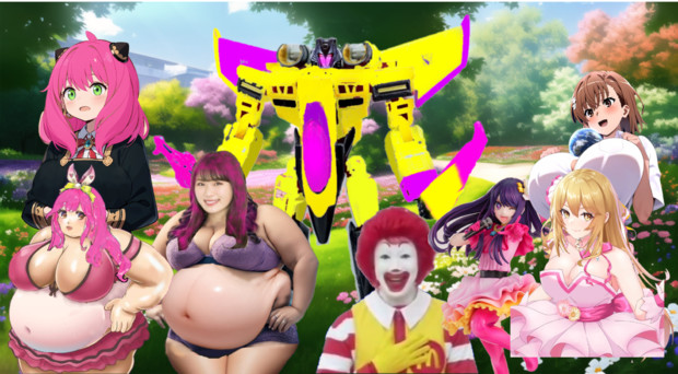 お気に入りキャラで集合写真