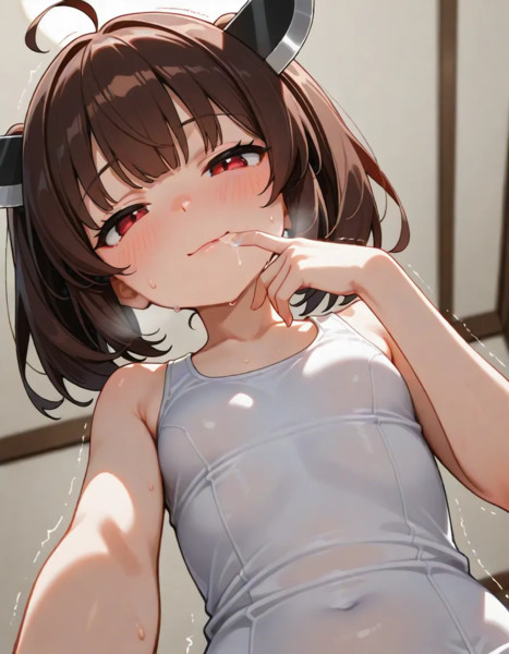 指を舐めるきりたん